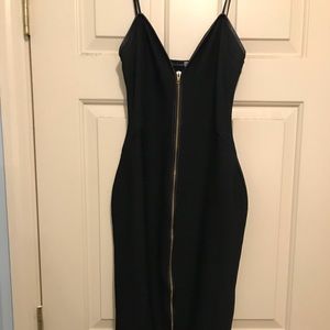 Black zipper dress